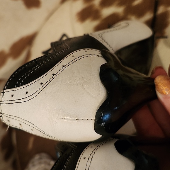 Amazing vintage leather Loafer style heel - Picture 6 of 6